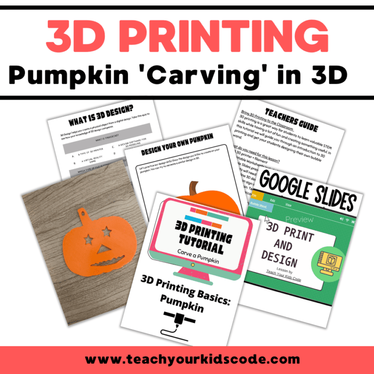 3D Printed Pumpkin Tutorial - Teach Your Kids Code